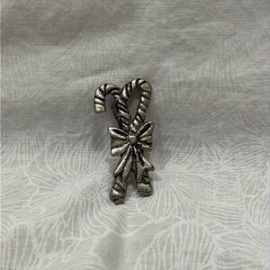 NIB Pewter Candy Cane Pin